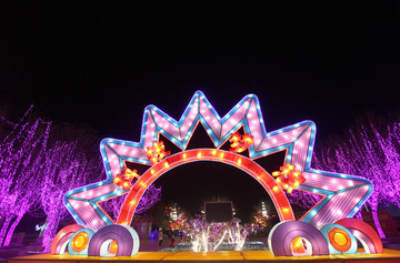 運城航天公園夜景