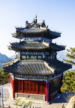 千山大佛寺景區(qū)彌勒寶殿俯瞰圖