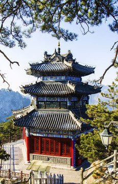千山大佛寺景區(qū)彌勒寶殿俯瞰圖