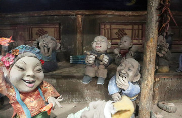 東北二人轉(zhuǎn)雕塑