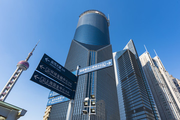陸家嘴指路牌