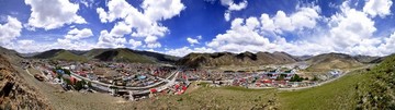 玉樹藏族自治州稱多縣全景圖