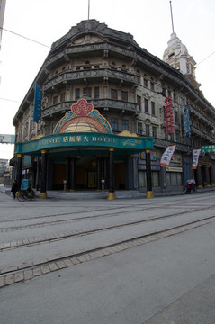 老上海南京路街景