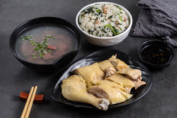 白切雞菜飯