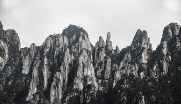 三清山水墨風(fēng)景畫