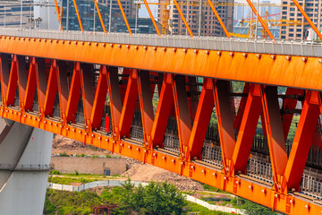 重慶地標(biāo)著名建筑鋼結(jié)構(gòu)大橋