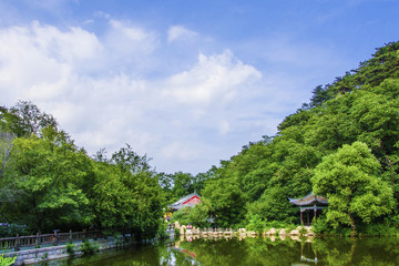 千山明潭與疊翠亭慈福閣涼