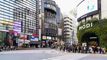 日本東京商業(yè)街