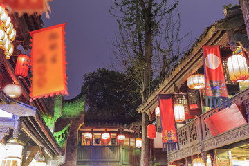 成都錦里古鎮(zhèn)夜景