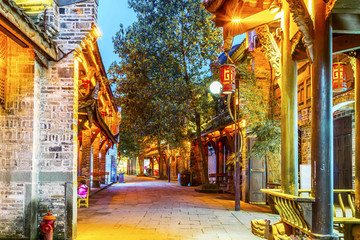 成都黃龍溪古鎮(zhèn)夜景