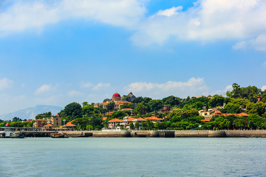 中國廈門鼓浪嶼全景