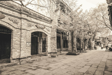 成都古鎮(zhèn)黃龍溪老照片