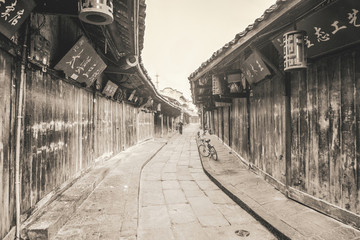 成都古鎮(zhèn)黃龍溪老照片