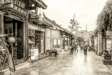 成都古鎮(zhèn)寬窄巷子