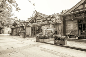 成都古鎮(zhèn)寬窄巷子