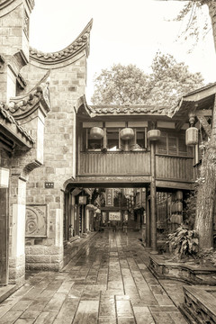 成都錦里古鎮(zhèn)懷舊照片