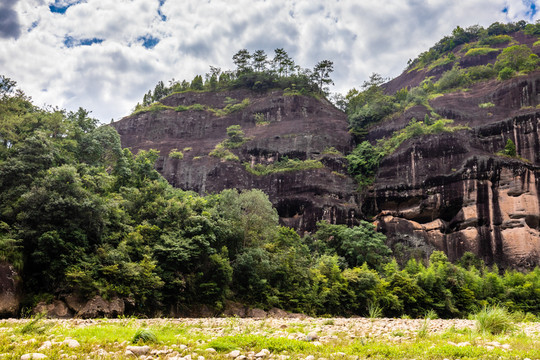 中國福建武夷山九曲溪漂流