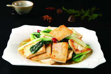 小白菜炒豆腐