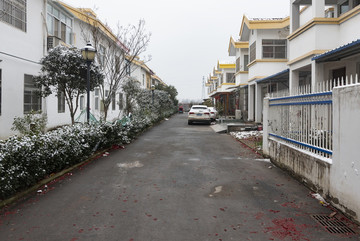 小區(qū)雪景