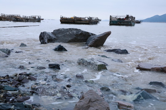 霞浦漁船風光