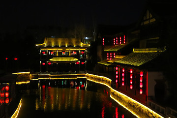 臺兒莊古城夜景