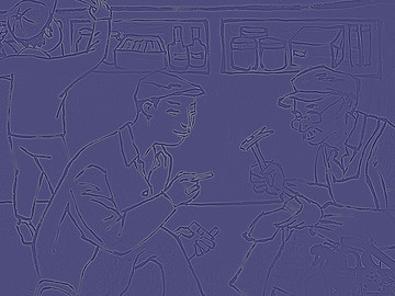 修鞋匠插畫