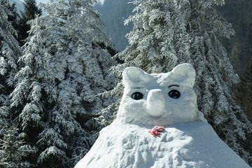 畢棚溝風(fēng)光雪人