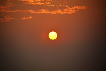 海邊夕陽天空風(fēng)景