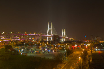 航拍上海南浦大橋11