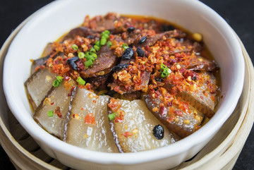 豆鼓蒸臘肉