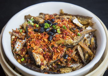 豆鼓蒸干魚