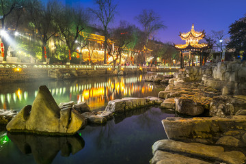 濟南黑虎泉夜景