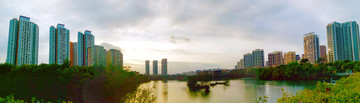黃昏河畔風(fēng)景