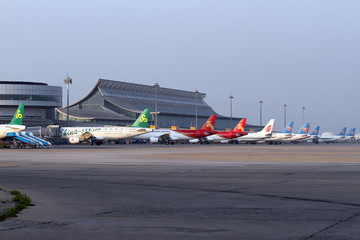 沈陽機(jī)場停機(jī)坪全景