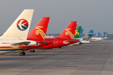 沈陽(yáng)機(jī)場(chǎng)停機(jī)坪全景