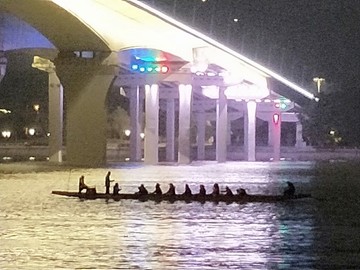 珠江龍舟夜練