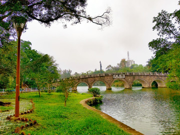 公園五孔橋風(fēng)景