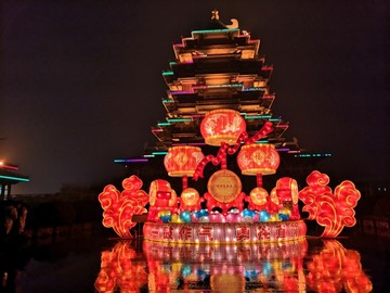 花燈元宵節(jié)元宵燈會鬧花燈