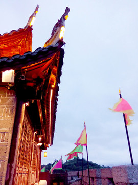 青巖古鎮(zhèn)城樓一角
