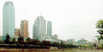 河畔建筑風(fēng)景