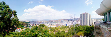 云南大理城市風(fēng)光全景圖