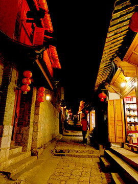 麗江古城夜景