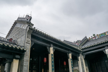 嶺南特色屋頂屋檐雕刻
