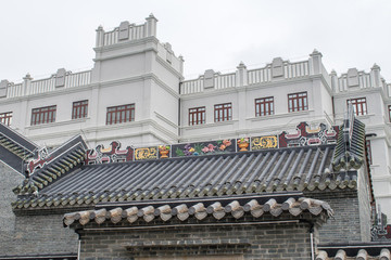 嶺南特色屋頂屋檐雕刻