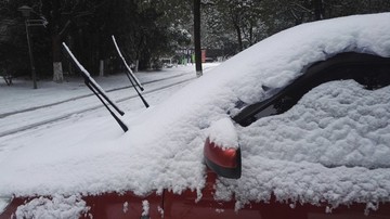 積雪下的汽車