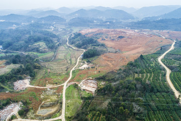 工業(yè)園區(qū)建筑工地航拍