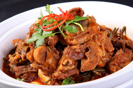 干豇豆燒羊肉