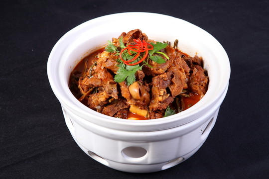 干豇豆燒羊肉