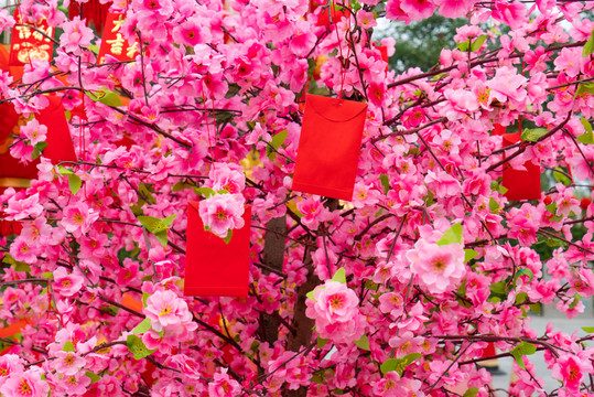 春節(jié)桃花紅包