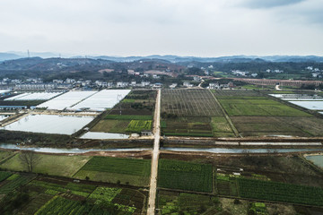 航拍美麗鄉(xiāng)村